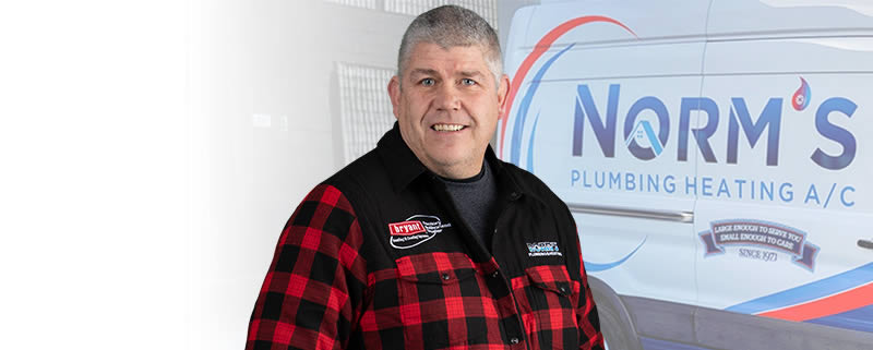 Graham Largue Journeyman Plumber, at Norm's Plumbing and Heating, Nanaimo