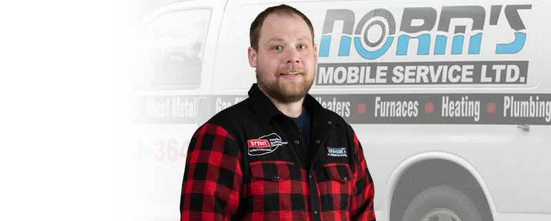 Devon Hall - Apprentice Plumber and Gas Fitter, at Norm's Plumbing and Heating, Nanaimo