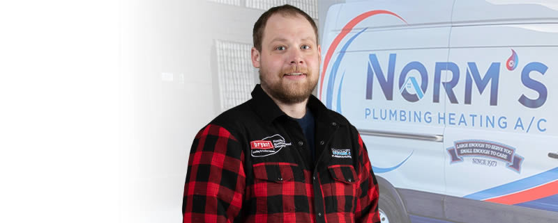 Devon Hall - Apprentice Plumber and Gas Fitter, at Norm's Plumbing and Heating, Nanaimo