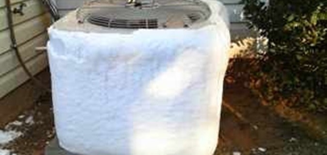 Ice build up on a heat pump