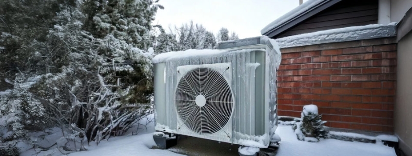 ice covered heat pump