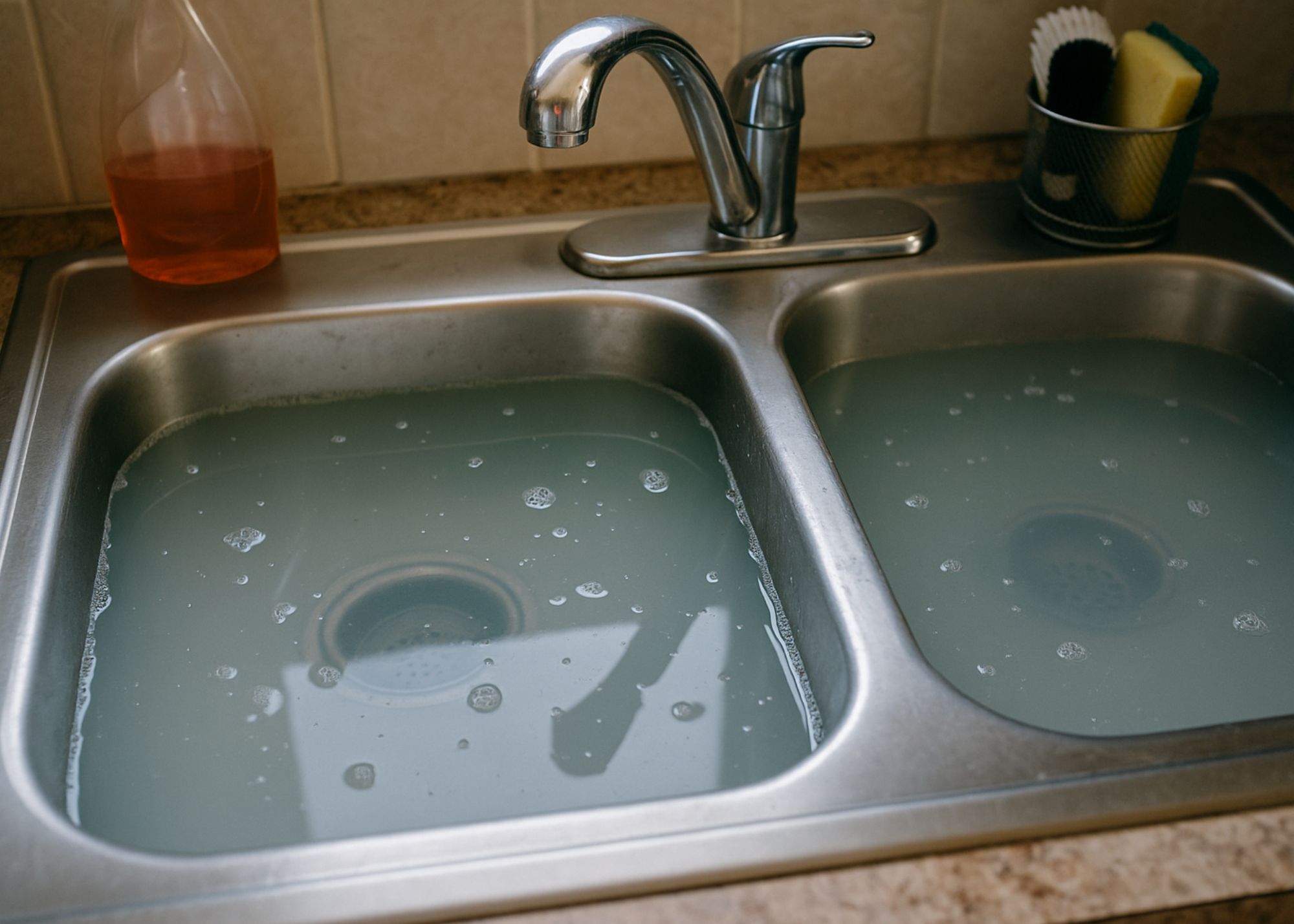 clogged kitchen sink parksville