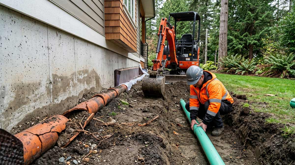 norms services perimiter drain repair